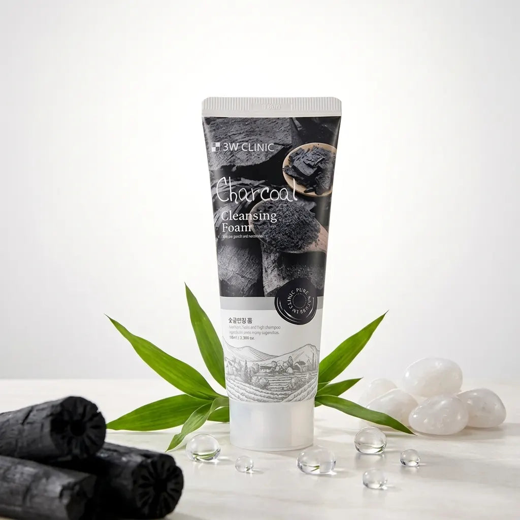 3W Clinic Charcoal Cleansing Foam | Siaflor