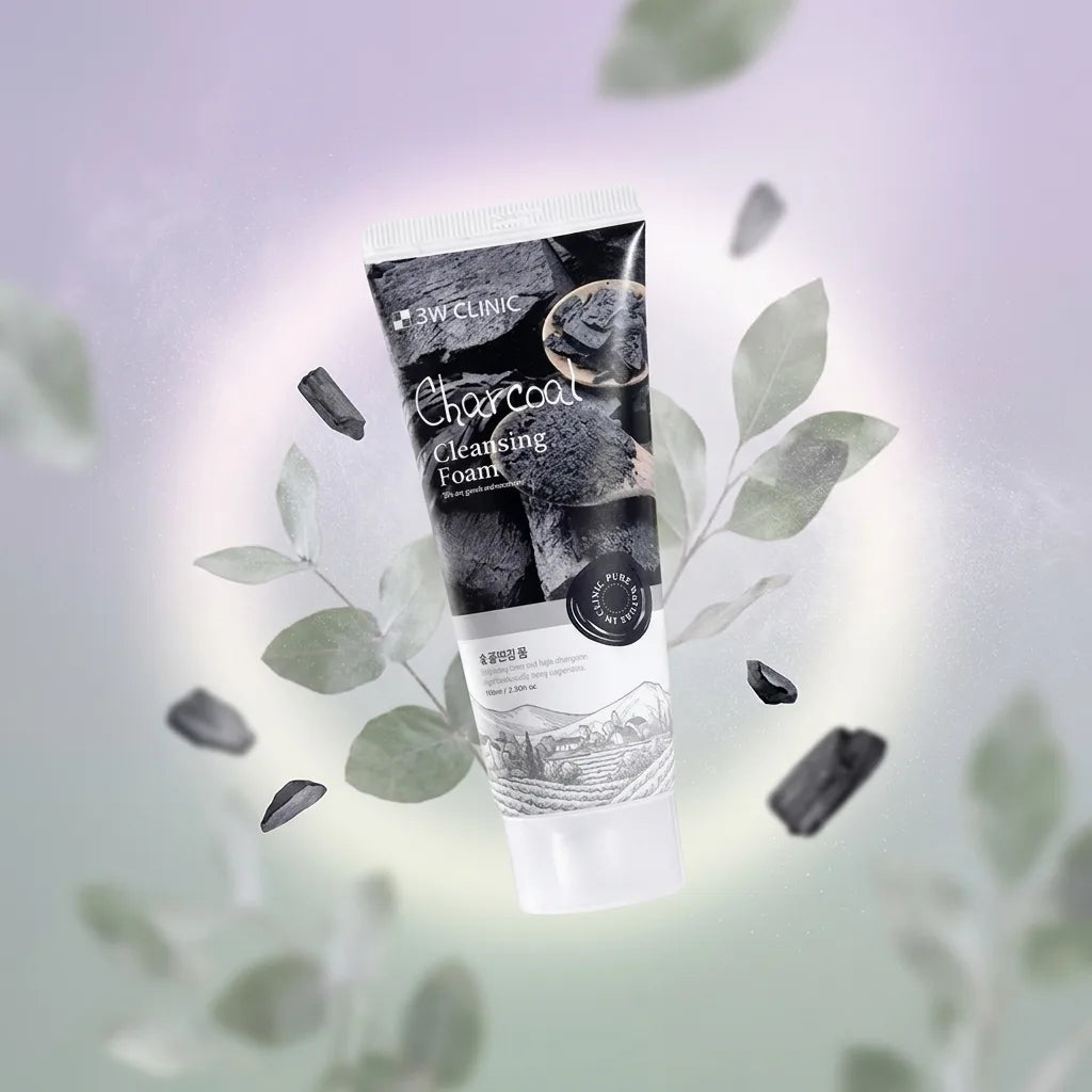 3W Clinic Charcoal Cleansing Foam | Siaflor