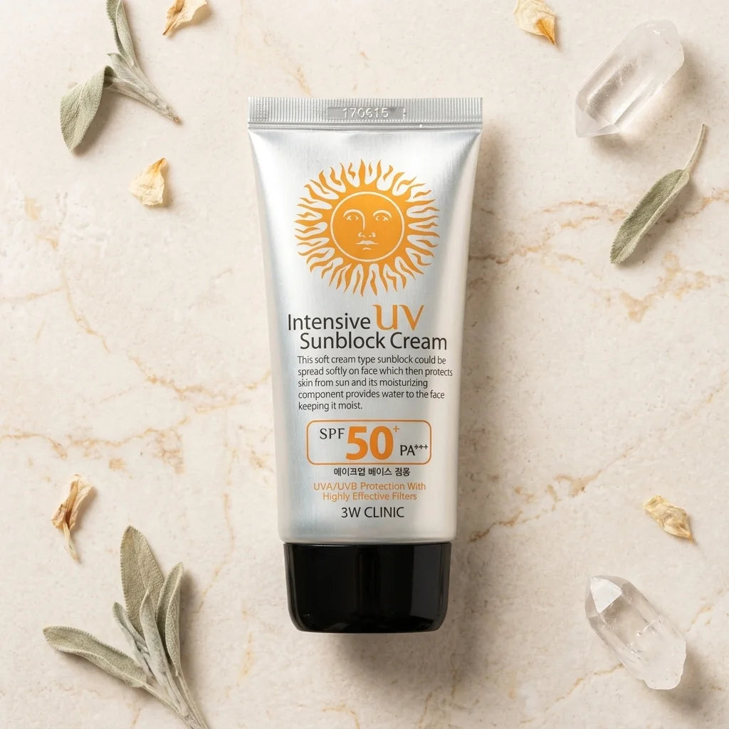 3W Clinic Intensive UV Sunblock Cream SPF50+ PA+++ | Siaflor