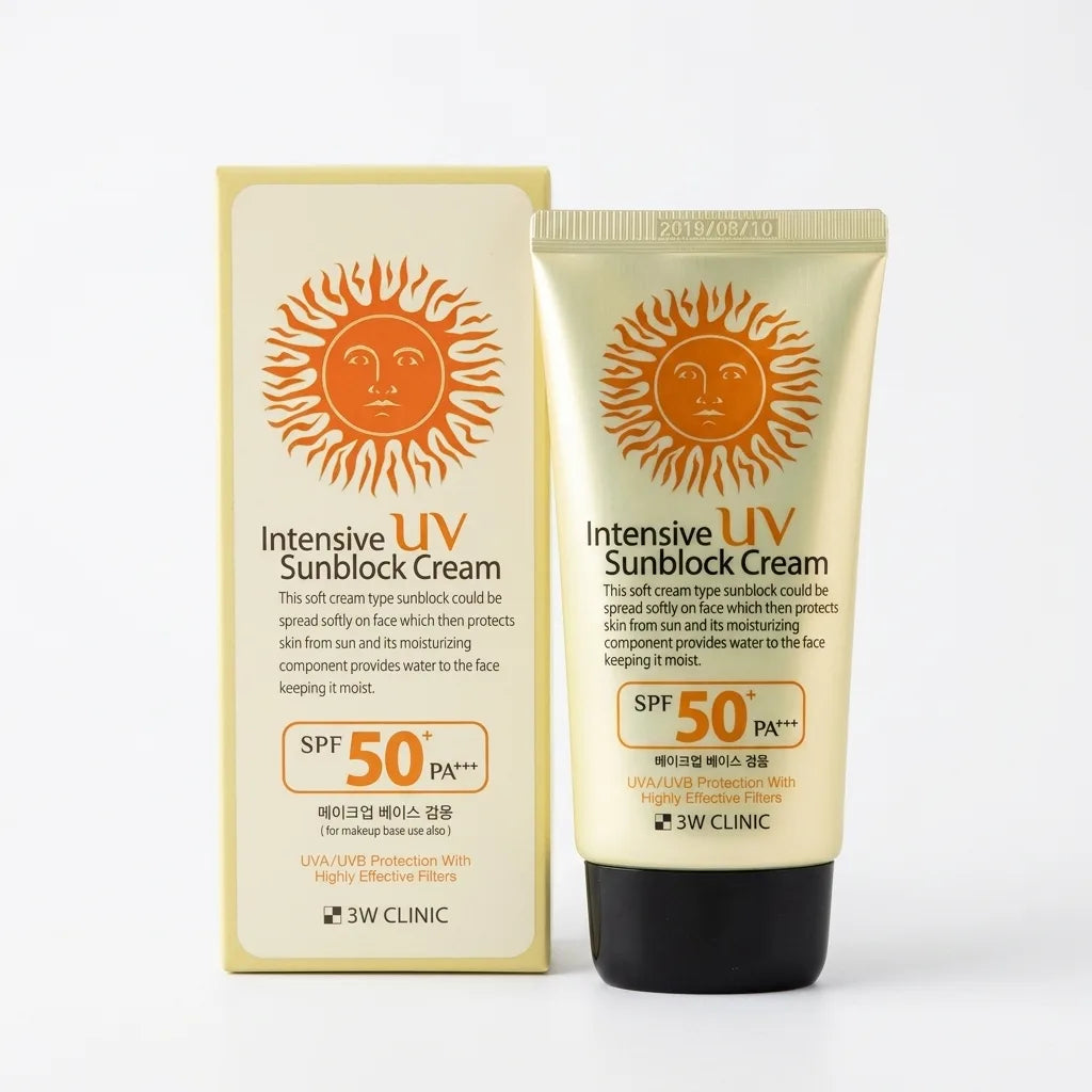 3W Clinic Intensive UV Sunblock Cream SPF50+ PA+++ | Siaflor